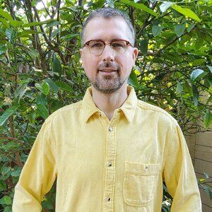 Urban Outfitters cozy corduroy button down shirt yellow medium